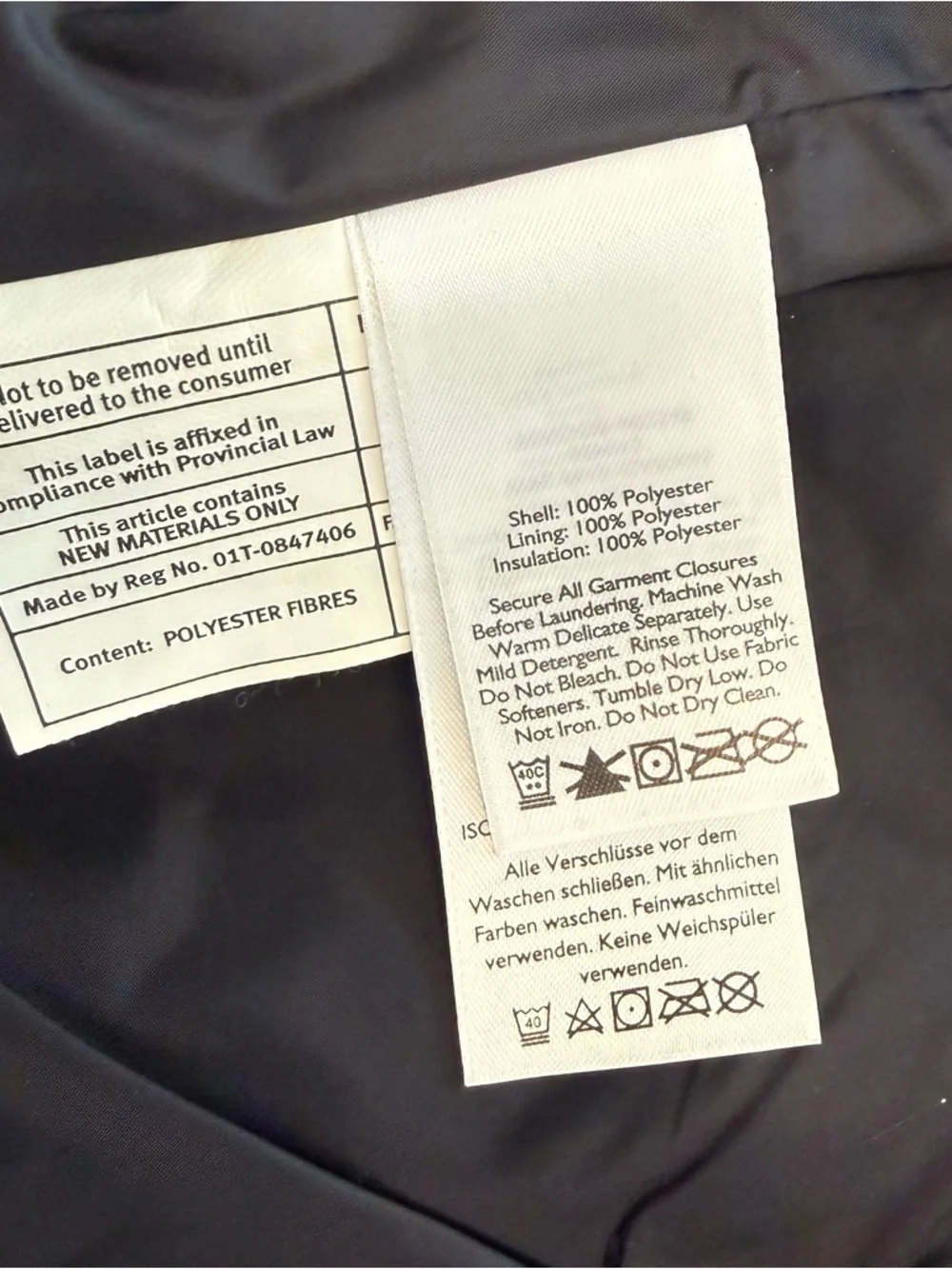 Eddie Bauer Quilted Black Snap-Front Puffer Jacket - Picture 8 of 9